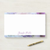 Gepersonaliseerde handschrift tekst Waterverf Flow Post-it® Notes (Op bureau)