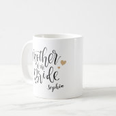 Gepersonaliseerde handschriftenmoeder van de bruin koffiemok (Voorkant links)