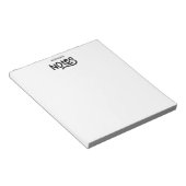 Gepersonaliseerde handschrifttypografie notitieblok (Schuin)