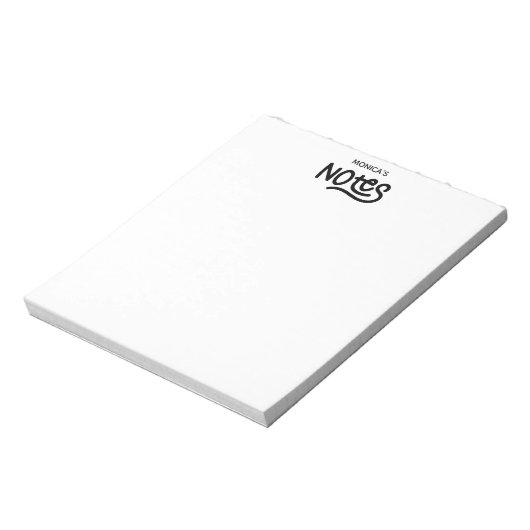 Gepersonaliseerde handschrifttypografie notitieblok (Linkerzijde)