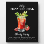 Gepersonaliseerde Handtekening Drink Bloody Mary C Fotoplaat (Voorkant)
