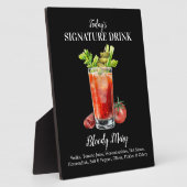 Gepersonaliseerde Handtekening Drink Bloody Mary C Fotoplaat (Zijkant)