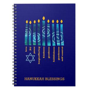 Gepersonaliseerde HANUKKAH Fruit van de Geest Notitieboek