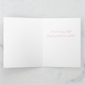 Gepersonaliseerde Happiest Valentijns's Pink Heart Kaart (Binnen)