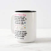 Gepersonaliseerde Happy 1st Moederdag, Aangepaste  Tweekleurige Koffiemok (Voorkant links)