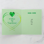 Gepersonaliseerde Happy 20th Wedding Jubileum Kaar Kaart (Binnen)