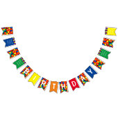 Gepersonaliseerde Happy Birthday Ball Pit Thema Pa Vlaggetjes (Alle)