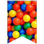 Gepersonaliseerde Happy Birthday Ball Pit Thema Pa Vlaggetjes (Derde vlag)