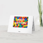 Gepersonaliseerde Happy Birthday Ball Pit Theme Bo Kaart (Achterkant)