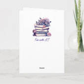 Gepersonaliseerde Happy Birthday  boeken en Roos Kaart (Achterkant)