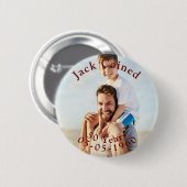 Gepersonaliseerde Happy Birthday Celebration gesch Ronde Button 5,7 Cm (Voorkant /achterkant)