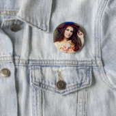 Gepersonaliseerde Happy Birthday Celebration gesch Ronde Button 5,7 Cm (In situ)