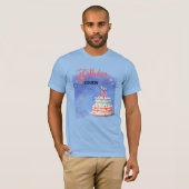 Gepersonaliseerde Happy Birthday Cousin T-shirt (Voorkant volledig)