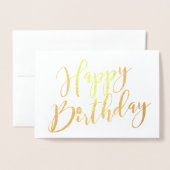 Gepersonaliseerde Happy Birthday Cupcake Folie Kaarten (Voorkant met envelop)