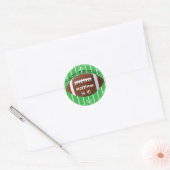 Gepersonaliseerde Happy Birthday Football Sticker (Envelop)