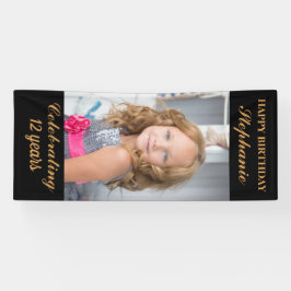 Gepersonaliseerde Happy Birthday Fotoleeftijd Spandoek