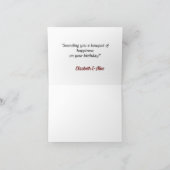 Gepersonaliseerde Happy Birthday Fotonaam Kaart (Binnen)