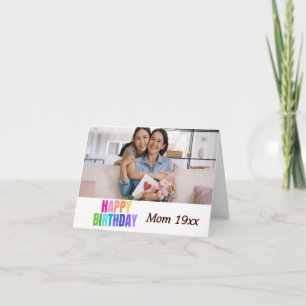 Gepersonaliseerde Happy Birthday Fotonaam Quotes Kaart