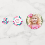 Gepersonaliseerde Happy Birthday Frog Thema Confetti (Achterkanten)