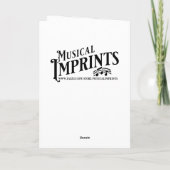 Gepersonaliseerde Happy Birthday Gitaar Spelen Dru Kaart (Achterkant)