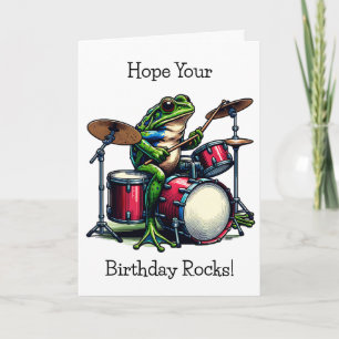 Gepersonaliseerde Happy Birthday Gitaar Spelen Dru Kaart