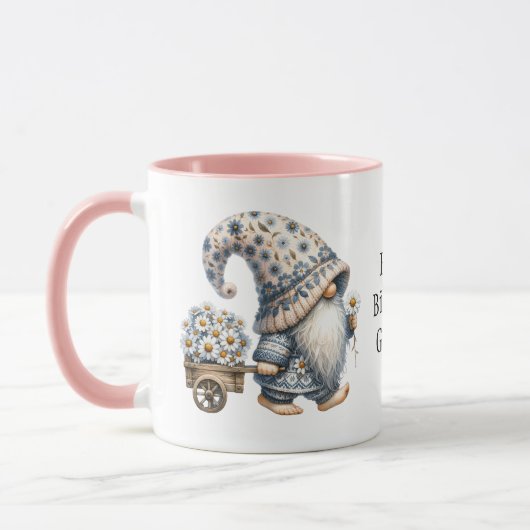 Gepersonaliseerde Happy Birthday Gnomen Gift Haar  Mok (Links)