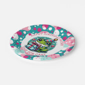 Gepersonaliseerde Happy Birthday | kikkerthema Papieren Bordje (Gekanteld)