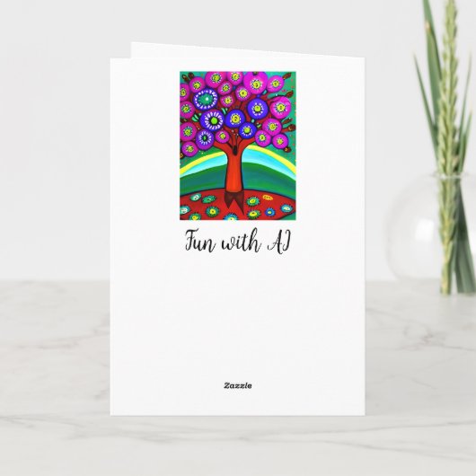 Gepersonaliseerde Happy Birthday Mam Kaart (Achterkant)