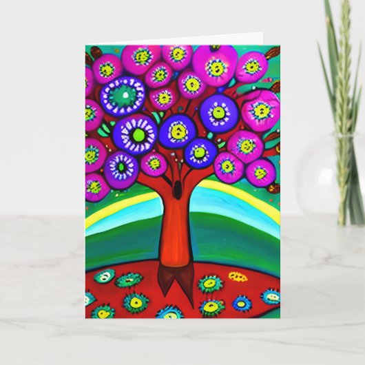 Gepersonaliseerde Happy Birthday Mam Kaart (Voorkant)