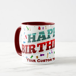 Gepersonaliseerde Happy Birthday Mok