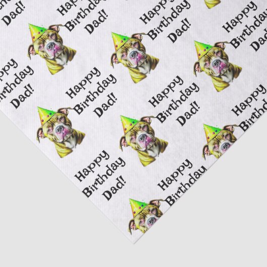 Gepersonaliseerde Happy Birthday (Naam toevoegen)  Tissuepapier (Detail)