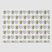 Gepersonaliseerde Happy Birthday (Naam toevoegen)  Tissuepapier (Voorkant)