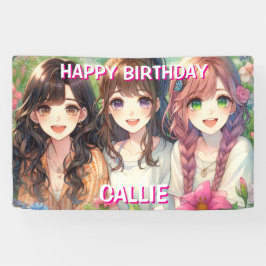 Gepersonaliseerde Happy Birthday Party Spandoek