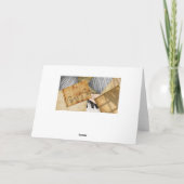 Gepersonaliseerde Happy Birthday  pianomuziek Kaart (Achterkant)