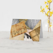 Gepersonaliseerde Happy Birthday  pianomuziek Kaart (Gele Bloem)