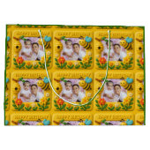 Gepersonaliseerde Happy Birthday Schattigee bijen Groot Cadeauzakje (Achterkant)