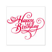 Gepersonaliseerde Happy Birthday Self-Inking Stamp Zelfinktende Stempel (Design)
