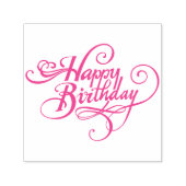 Gepersonaliseerde Happy Birthday Self-Inking Stamp Zelfinktende Stempel (Design)
