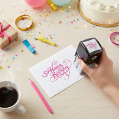 Gepersonaliseerde Happy Birthday Self-Inking Stamp Zelfinktende Stempel