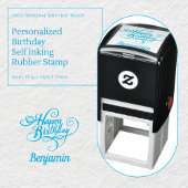 Gepersonaliseerde Happy Birthday Self-Inking Stamp Zelfinktende Stempel