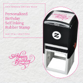 Gepersonaliseerde Happy Birthday Self-Inking Stamp Zelfinktende Stempel