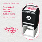 Gepersonaliseerde Happy Birthday Self-Inking Stamp Zelfinktende Stempel
