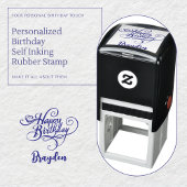 Gepersonaliseerde Happy Birthday Self-Inking Stamp Zelfinktende Stempel
