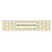 Gepersonaliseerde Happy Birthday Table Runner Korte Tafelloper (Horizontaal)