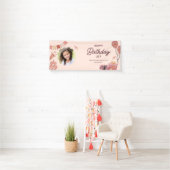 Gepersonaliseerde Happy Birthday Vinyl Banner (Insitu)