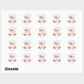 Gepersonaliseerde Happy Birthday voor jou Ronde Sticker (Vel)