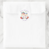 Gepersonaliseerde Happy Birthday voor jou Ronde Sticker (Tas)