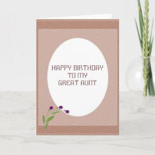 Gepersonaliseerde Happy Birthday voor mijn tante K Kaart