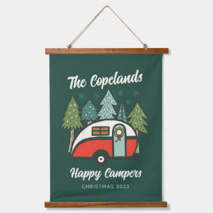 Gepersonaliseerde Happy Campers Hangend Wandkleed