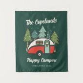 Gepersonaliseerde Happy Campers Wandkleed (Voorkant)